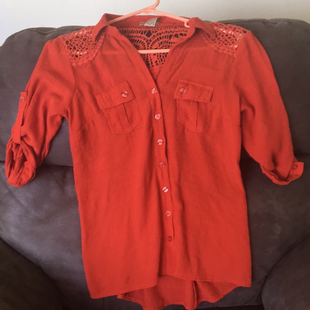 Body central Orange blouse
